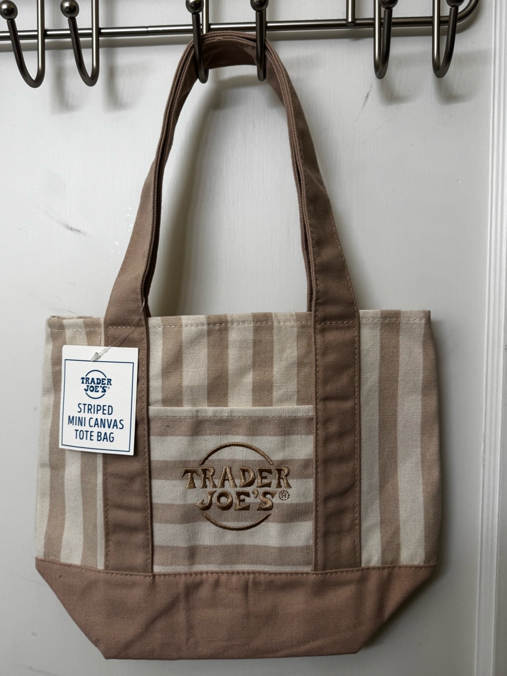 Trader Joe’s Striped Mini Canvas Tote Bags - Full Set - Picture 8 of 12